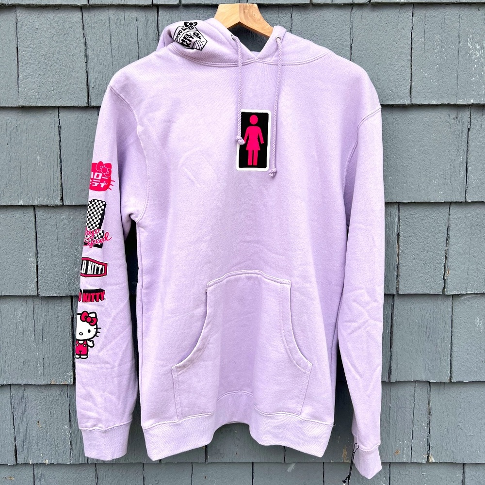 Girl X Hello Kitty Tokyo Speed Lavender Hoodie - Brand New with Tags